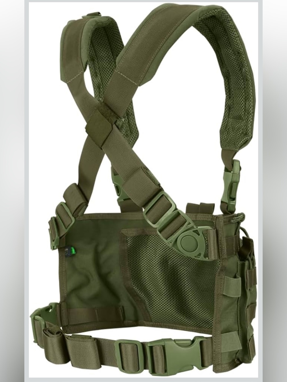 Modular Olive Chest Rig Harness for Men - Airsoft - Picture 2 of 11